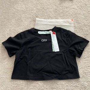 Off white crop top